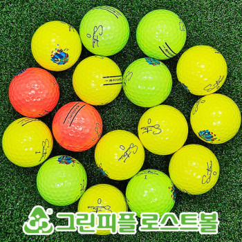 세인트나인 W 컬러혼합 3피스 B+급 로스트볼 16개